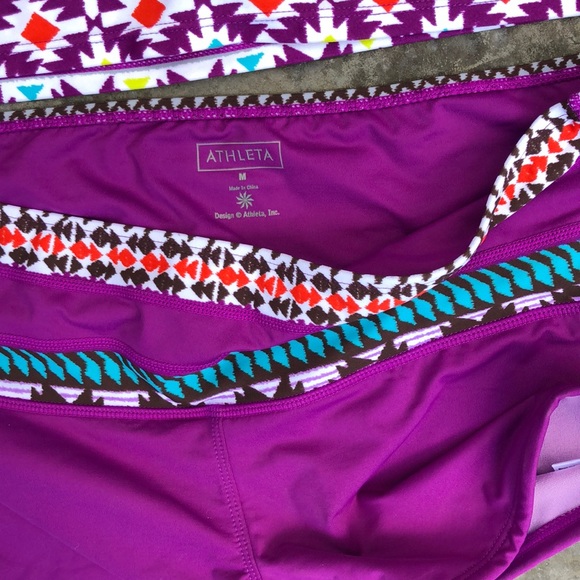 Athleta Swimsuit 2pc Top S Bottom M - Picture 6 of 7